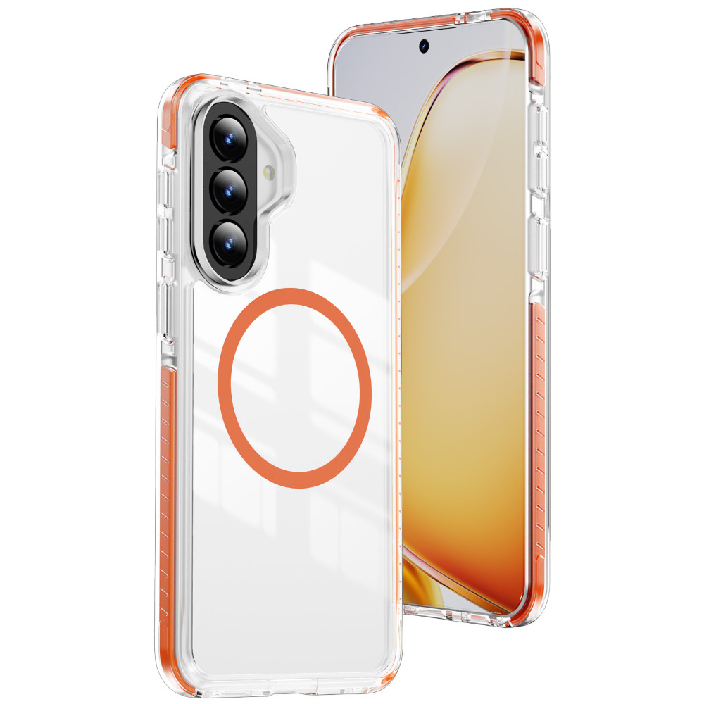 Capa De Telefone Magnética Transparente Para Samsung Galaxy A57 A37 A27 A56 A36 5G S26 S25 S24 S23 Plus Ultra S25 FE Acr