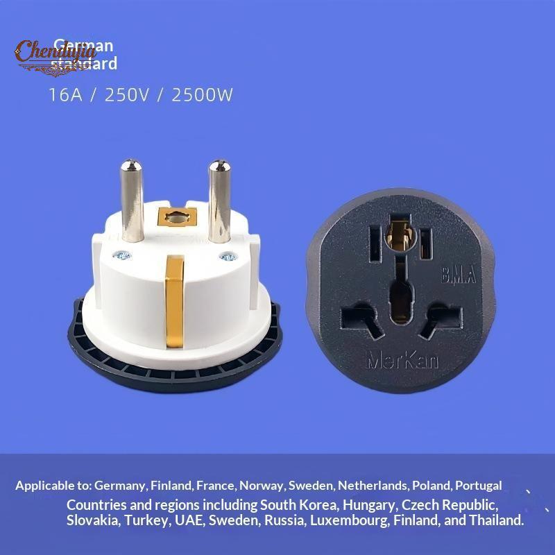Chen Ampla Compatibilidade Universal Adaptador De Viagem Da Ue 16A Reino Unido Eua AU Para AC Power Soet Conversor Viage