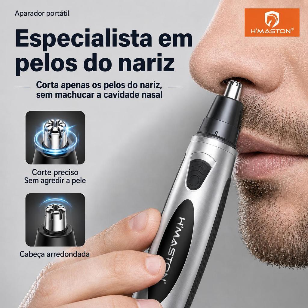 H'MASTON FE13 Aparador De Pelos Do Nariz Depilador De Nariz Cortador De Pelo De Nariz Máquina De Tirar Pelo Do Nariz — imagem 2 de 2