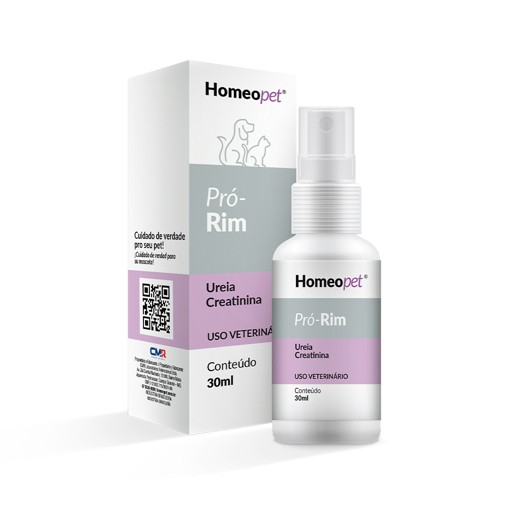 Sistema de Terapia Pró-Rim Homeo Pet para Cães e Gatos - 30ml