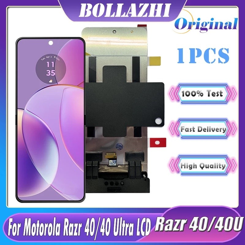 AMOLED Para Motorola Moto Razr 40 XT2323 2023 40 Ultra XT2321 2023 LCD Toque Dig