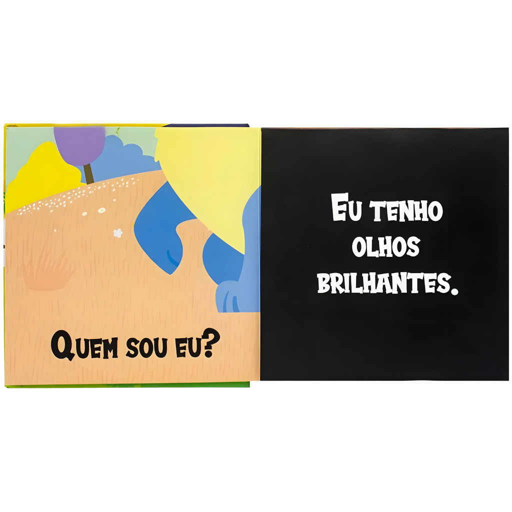 Livro Infantil Animais de Estimação Desdobre e Descubra Interativo + Contraste Capa Glitter · foto 2