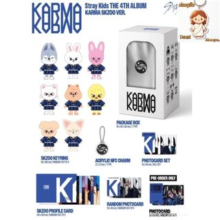 Kpop Idol Stray Kids O 4o Álbum KARMA SKZ Ver Bonecas Opcionais , Cartões Aleatoriamente Bangchan Changbin