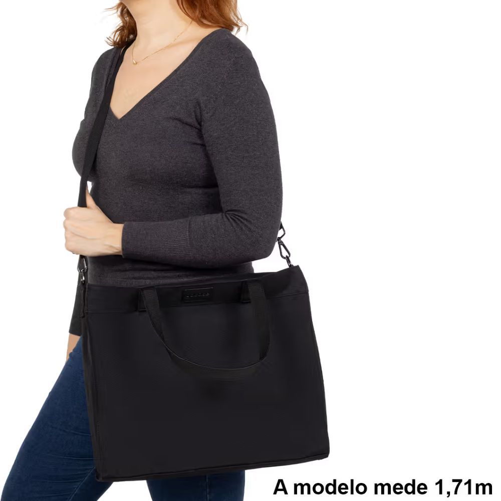 Bolsa Tote Bag Gocase Daily Clear Preta — imagem 2 de 2