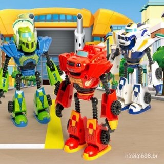 Monstro carro brinquedo chama Design plástico/liga modelo deformação ação boneca robô Anime jogo crianças presente