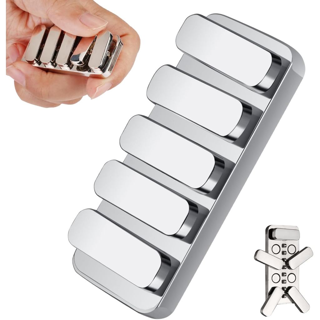 Brinquedos Fidget Slider para Adultos, Clicker Haptico de Metal com 3 Níveis de Ruído, Brinquedos Fidget de Som Alto e B