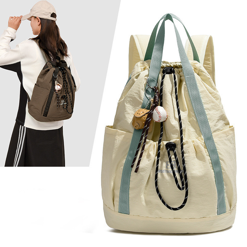 2026 novo estilo mochila com cordão grande capacidade esportes Badminton mochila lazer ao ar livre esportes mochila