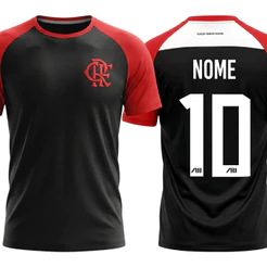 Camisa Flamengo Gavea Adulto Masculina Personalizada Nome + Numero Torcedor Original Dry-fit