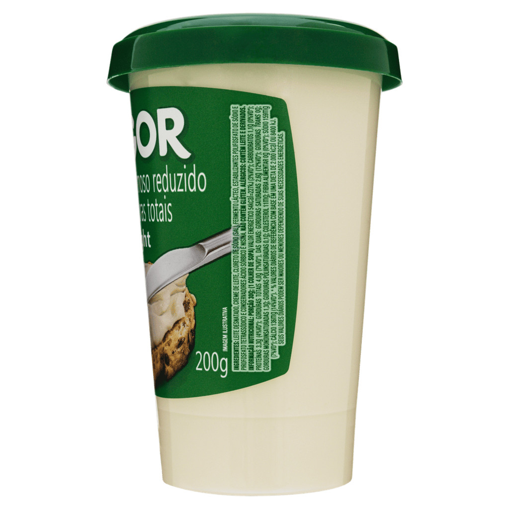 Vigor Requeijão Cremoso Light Copo 200g · foto 2