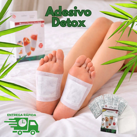 Kit 10 a 50 Adesivo Relaxante Para Pés Reduz Inchaço e Remove Impurezas