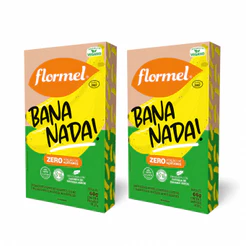 Kit 2 Bananada Zero Açúcar Cremosa Sem Gluten Flormel 22g
