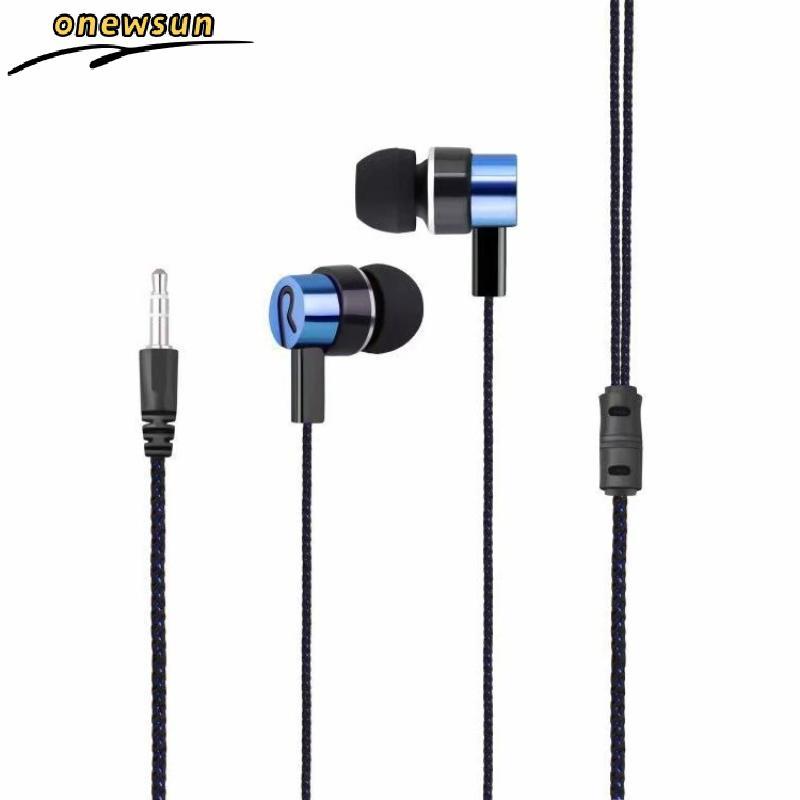 Fones De Ouvido Intra-Auriculares Esportivos Com Fio De 3.5 Mm HIFI Super Bass Estéreo Cancelamento De Ruído Para Caminh