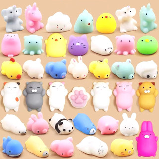 KIT 50 -10 Squishy Bichinho Macio Fofo de Apertar Anti Stress Mochi De Brincar Pop It Fidget