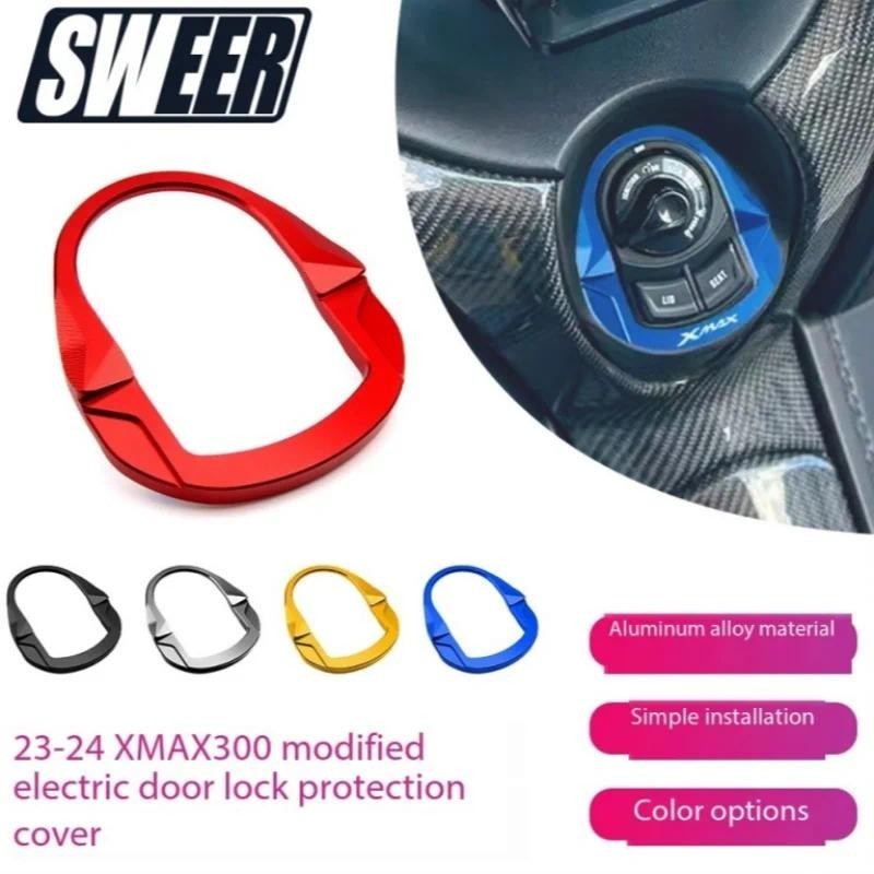 Para YAMAHA XMAX 300 X-MAX 300 XMAX300 CNC Modificado Interruptor De Chave Ignição Da Motocicleta Bloqueio Capa Acessóri
