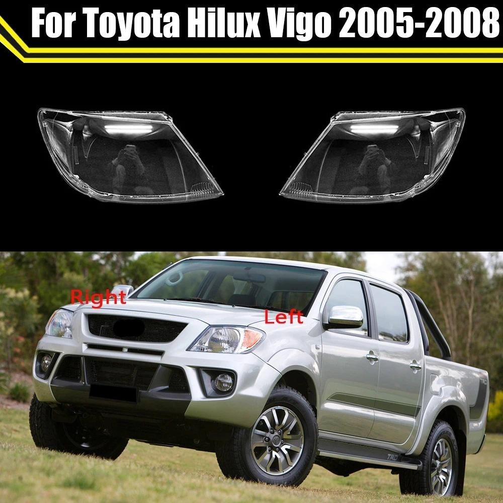 Capa Para Farol Dianteiro De Carro , Abajur Automático , Lâmpada De Cabeça , Lente Transparente , Toyota Hilux Vigo 2005