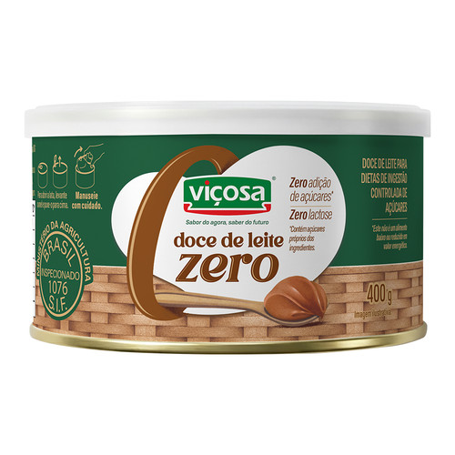 Doce de Leite Zero Açúcar e Lactose 400g Viçosa