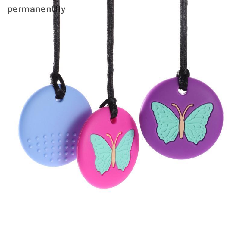 Mastigável Nelace Forma De Borboleta Autismo Tdah Mordendo Sensorial Criança Silicone Mordedor Mastigar Brinquedo Crianç