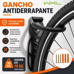 Suporte Gancho Parede para Bicicleta Organizador Armazenamento Bike Resistente