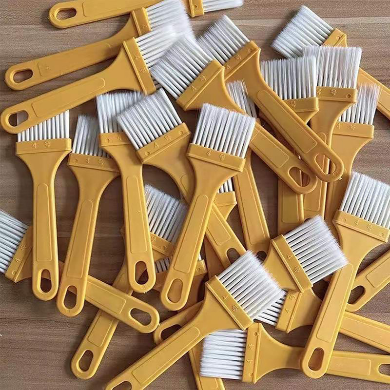 Escova de cerdas duras para cozimento de alimentos, escova de plástico para alimentos domésticos, cozinha, churrasco, pa