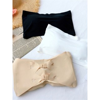 Vestido de verão versão coreana All-Match sem alças Anti-exposição tubo de uma linha envoltório superior peito curto Bot