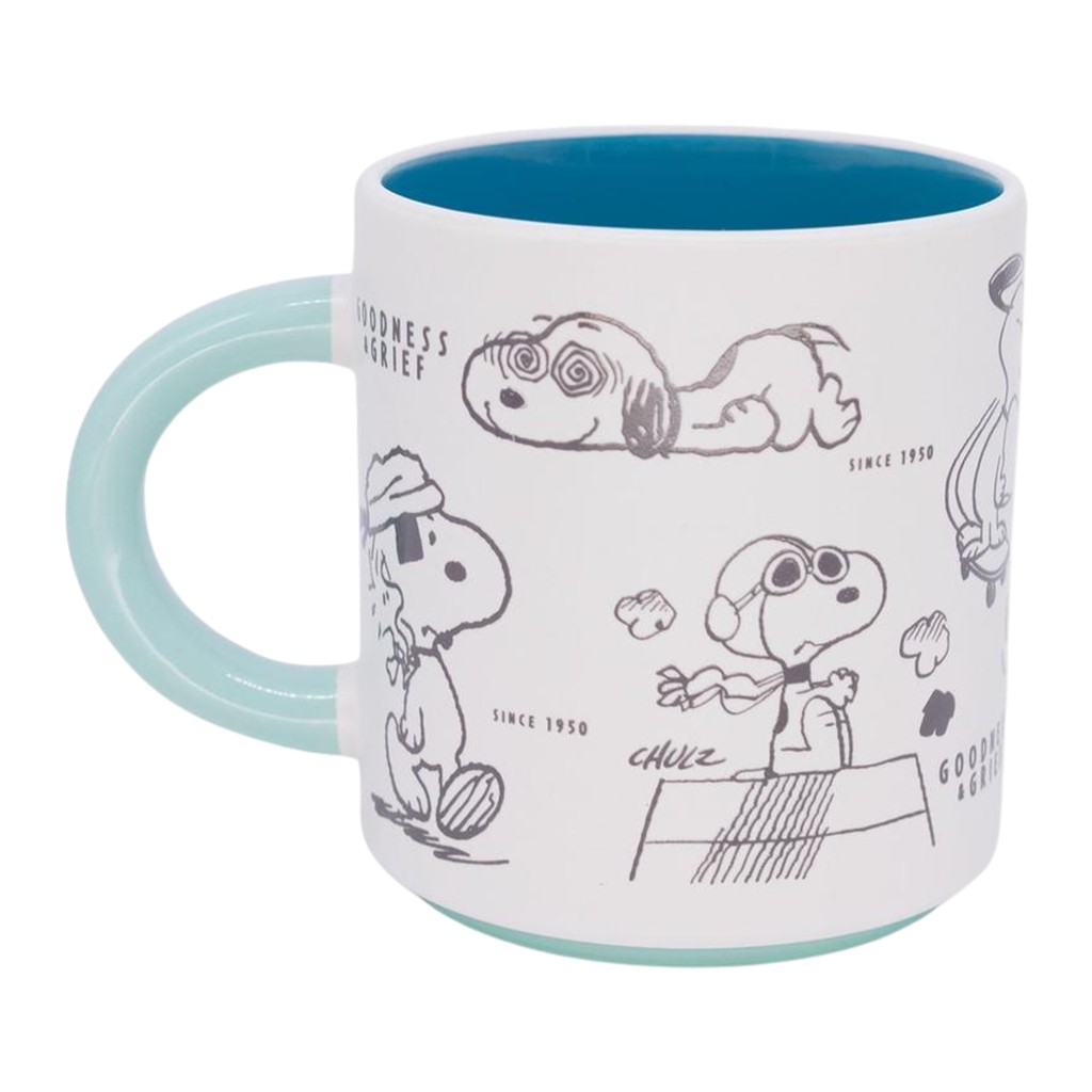 Caneca Grafite 500ml Snoopy Zona Criativa - 10026951