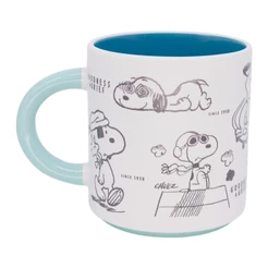 Caneca Grafite 500ml Snoopy Zona Criativa - 10026951