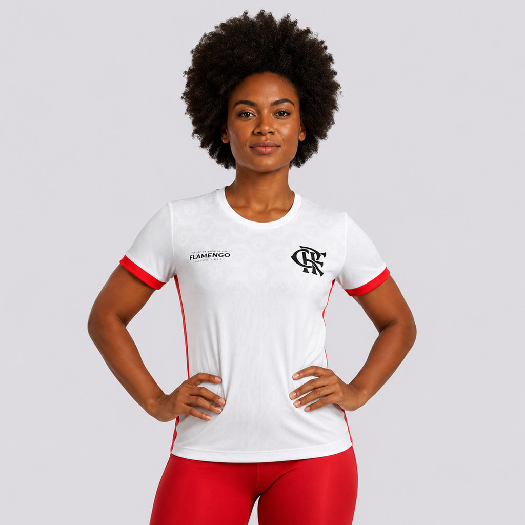 Camisa Flamengo Acorde Feminina Branca