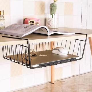 Cozinha sob armário de cozinha pendurado cesta pendurado armário prateleira em camadas partição dormitório mesa sob Rack