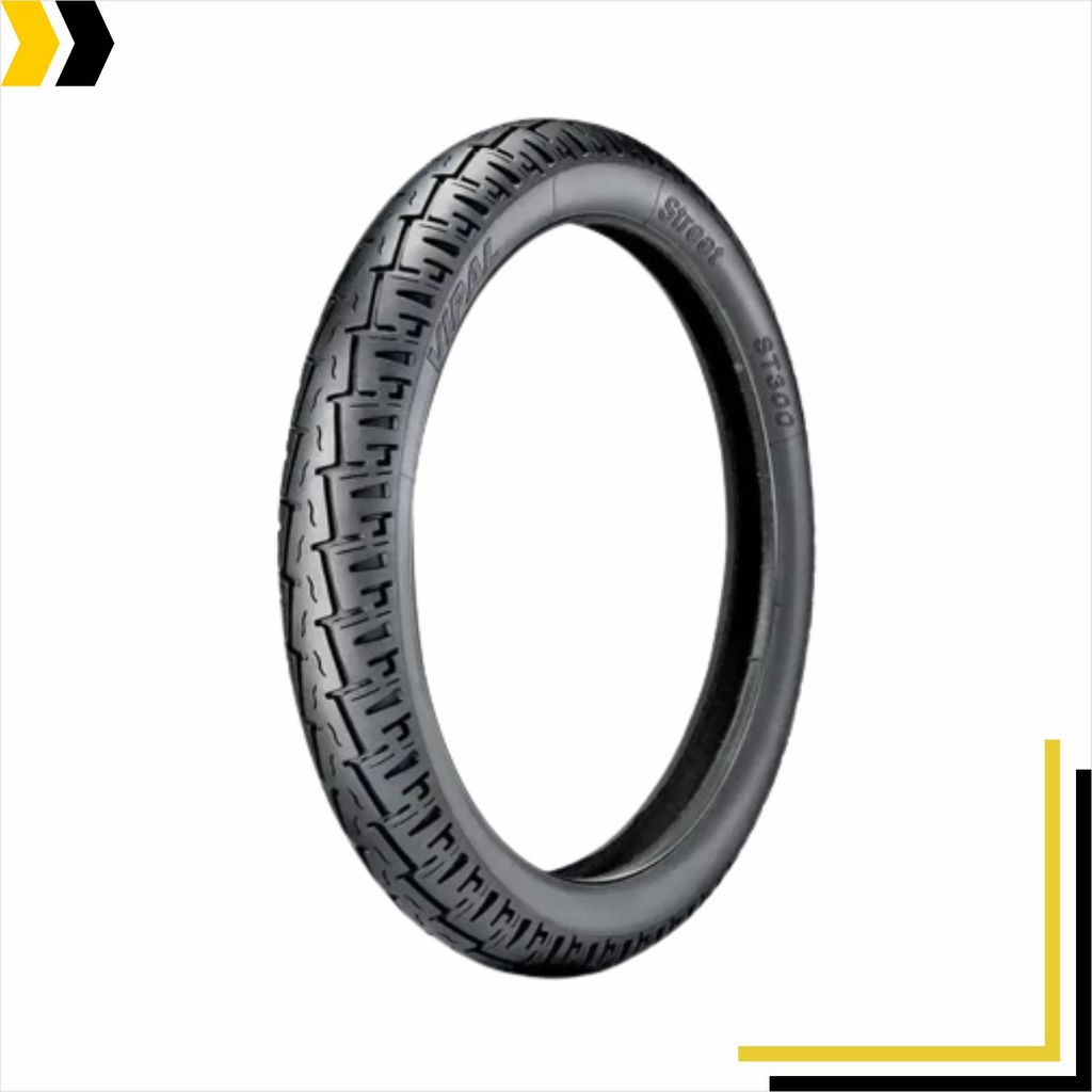 Pneu Moto Vipal 100/90-18 ST300 Traseiro Honda CBX Strada CG Titan fan Cargo YBR Factor Uso Com Câmara