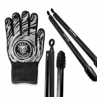 Kit Pegador de Churrasco + Luva Térmica para Churrasco Kit Churrasqueiro BBQ