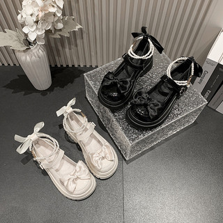 Doce legal Mary Jane sapatos de couro pequenos 2025 primavera outono estilo japonês com saia de sola grossa sapatos de d
