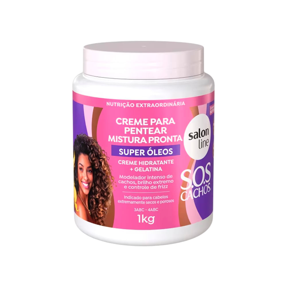 Creme De Pentear Salon Line SOS Super Óleos 1Kg