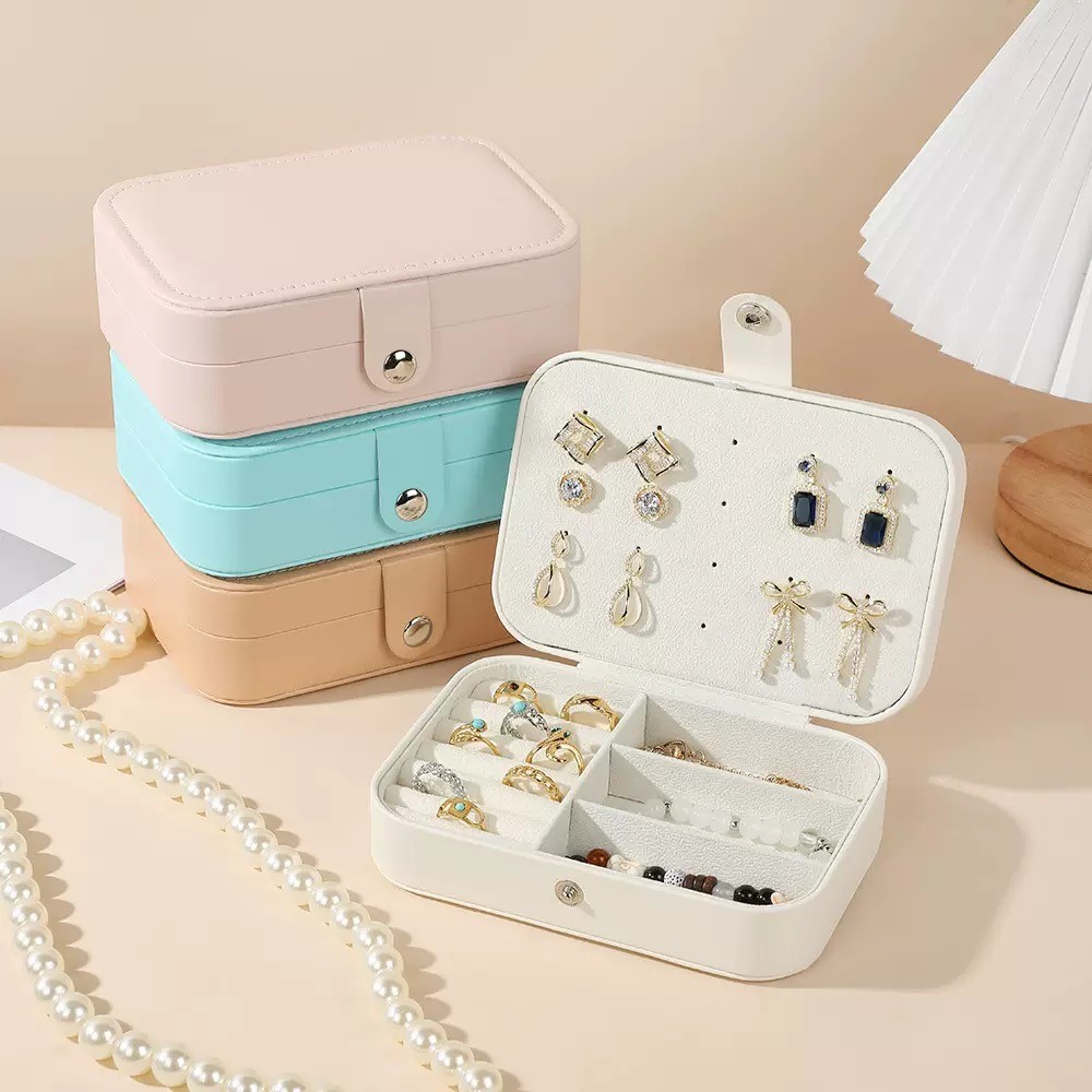 Porta Joias Organizadores Para Viagem Portátil Caixa De Armazenamento Para Colar, Anéis,brincos, Pulseira
