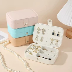Porta Joias Organizadores Para Viagem Portátil Caixa De Armazenamento Para Colar, Anéis,brincos, Pulseira