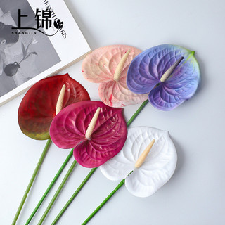 Simulação de impressão 3D palma vermelha véspera de ano novo Material de flor balde da sorte buquê materiais florais loj
