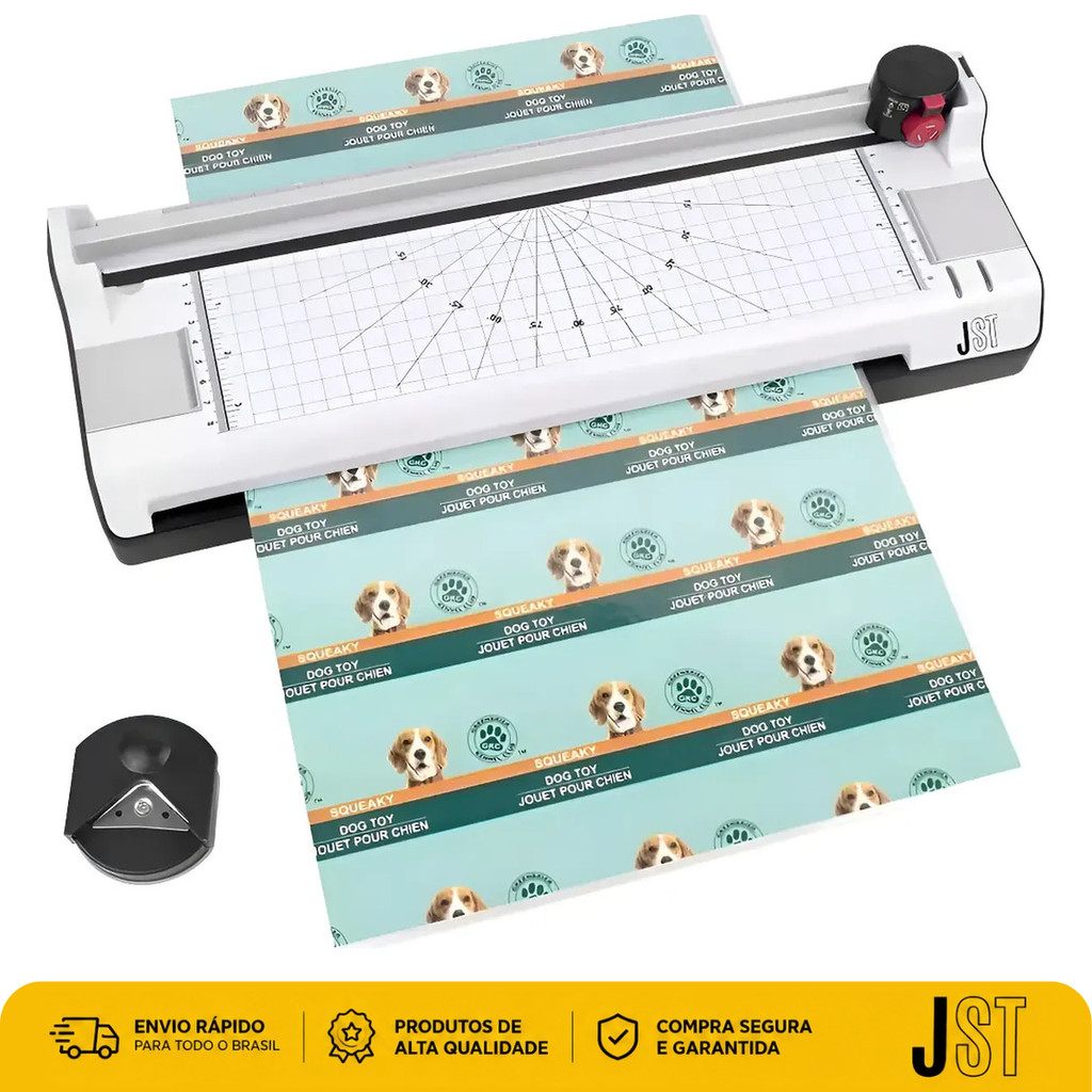 Plastificadora Laminadora A4 JST PL-230E 6 em 1 Quente e Frio 220V