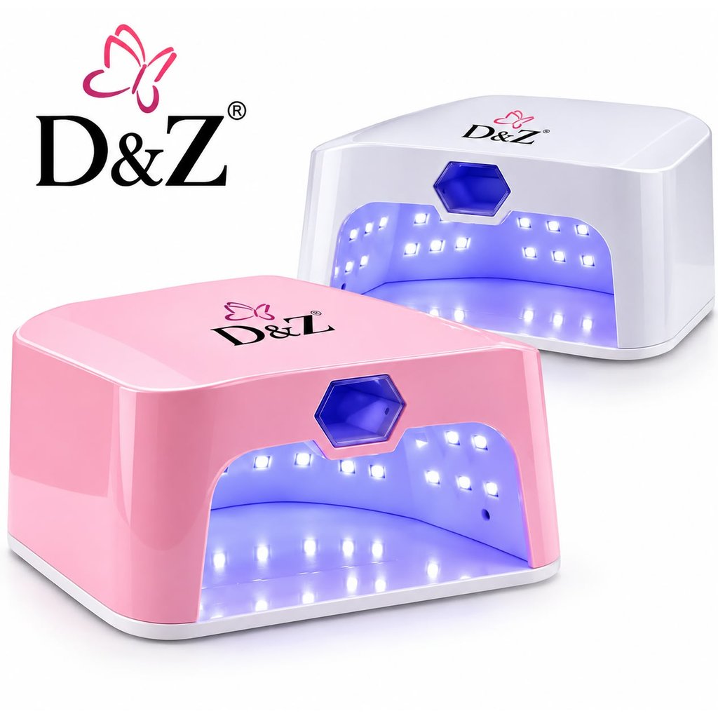Cabine UV LED 2 em 1 D&Z Profissional para Unhas em Gel com LEDs de Cerâmica e Vidro