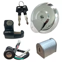 Kit Conjunto De Travas Iginição Contato Miolo Moto Honda Cg 125 Titan 95/99