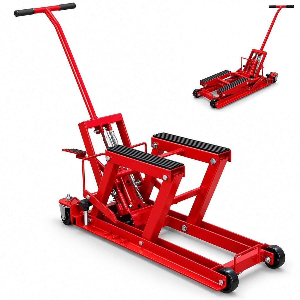 Elevador Hidráulico para Motos 680 kg com Pedal Trava de Segurança