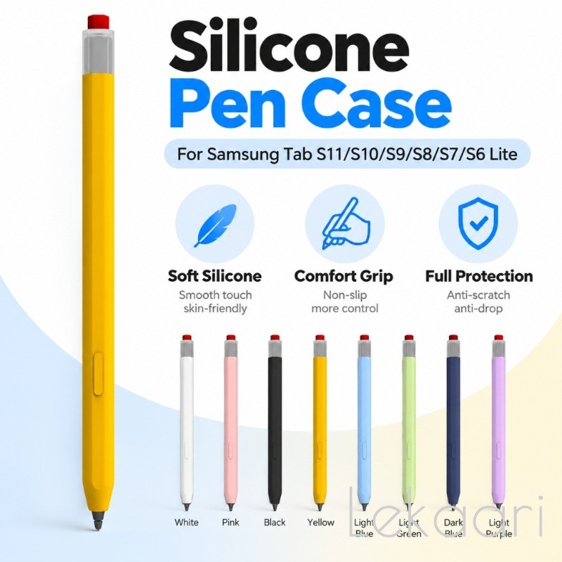 Capa De Silicone Clássica Em Formato De Lápis Para Samsung Galaxy S Pen Tab S11 S10 S9 S8 S7 FE Plus Ultra S6 Lite Canet