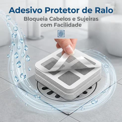 Kits Protetor De Ralo Banheiro Cozinha Tela Adesivo,10 ,20 ou 30 uns