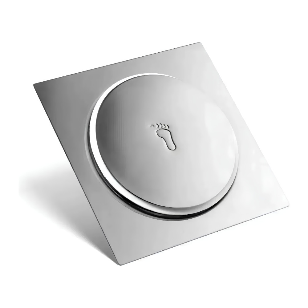 Ralo Click Inteligente Inox Quadrado 10x10cm Fertak 7096