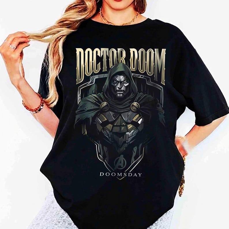 「BR.Moonlight」 Camiseta Avengers Doomsday Doutor Doom Vilão Marvel Quadrinhos confortável divertida estilosa moda casual