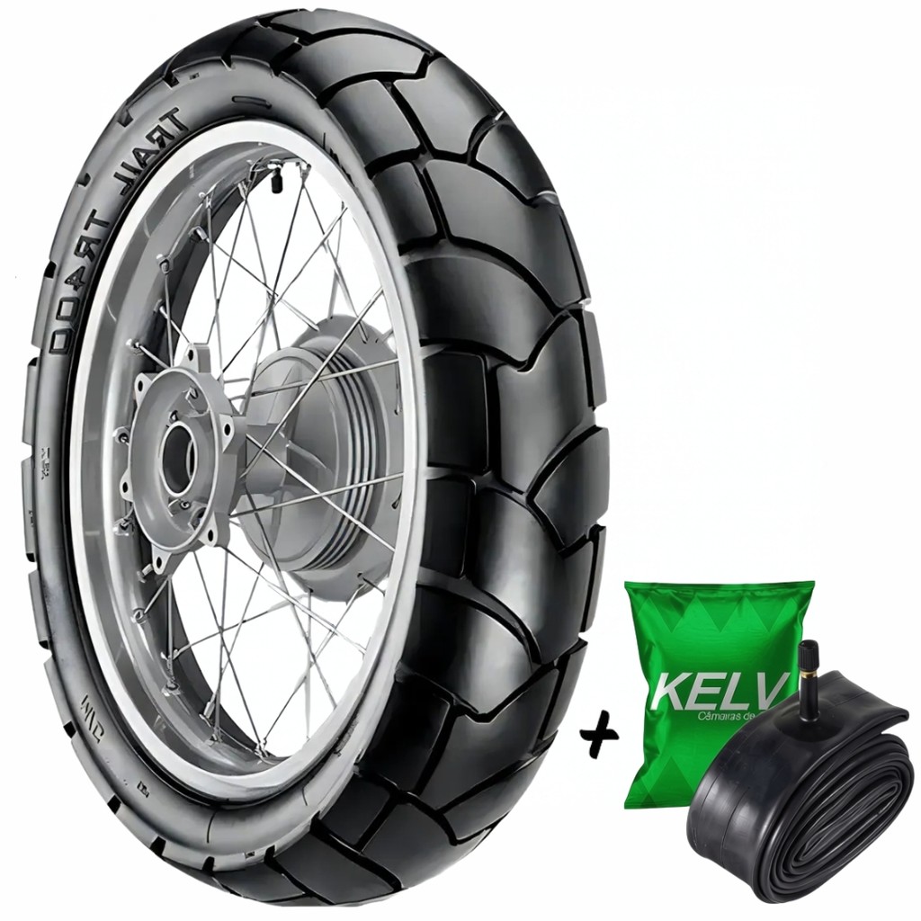 PNEU 110/90-17 TRASEIRO VIPAL TR400 TT 60P NXR BROS YAMAHA CROSSER + 1 CAMARA 17" SHIVER