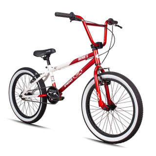 Bicicleta Bmx Aro 20 Retro ProX Serie 5 Pneu Balão Vermelho Branco