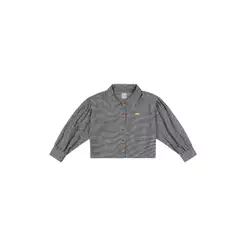 Camisa Infantil Menina Flanela Xadrez Colorittá Preto
