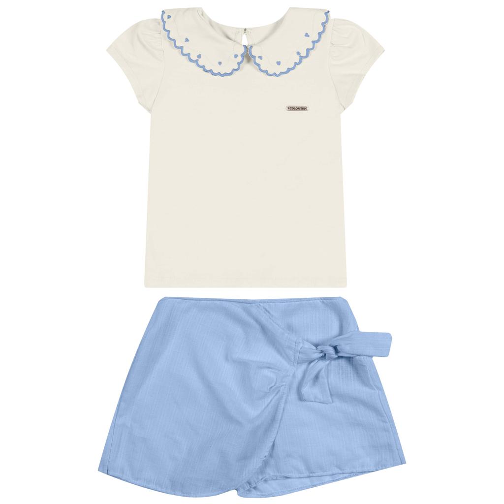 Conjunto Infantil Menina Delicado Colorittá Azul