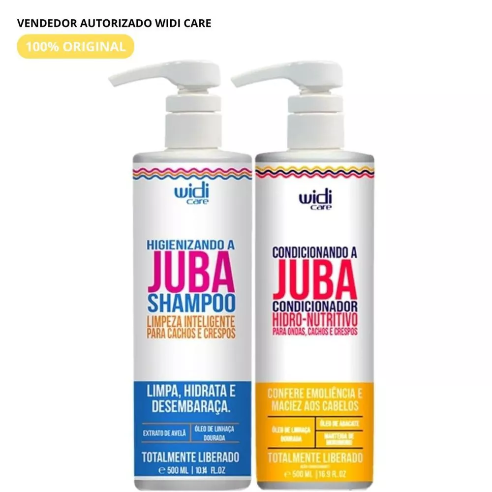 Kit Juba Higienizando Shampoo 500ml + Condicionador 500ml - Widi Care