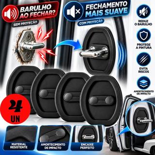 Amortecedor Conjunto de 5 peças de Fechadura Kit Protetor de Porta do Carro 4 Peças - Amortecedor Borracha Anti Colisão