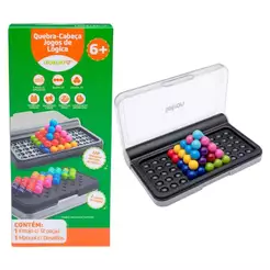 Quebra-Cabeça 3D Desafios de Lógica Estojo + 12 Peças Letron Leonora - 10505